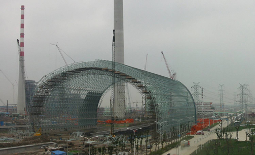 上海發電廠球形網架